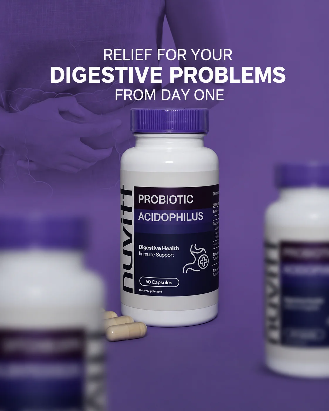 Probiotic Acidophilus de Nuvitt y sus beneficios principales